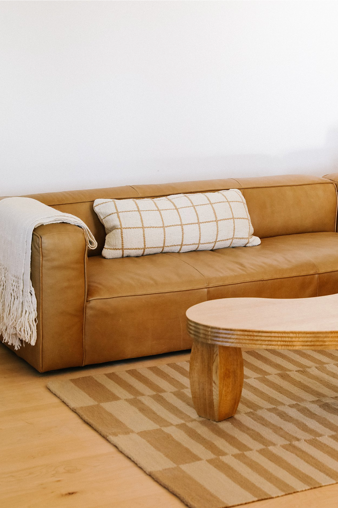 Sara XL Lumbar Cushion | Sand & Natural