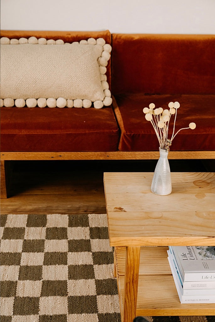 Classica XL Lumbar Pom Pom Cushion #2 | Natural