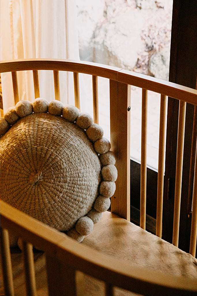 Classica Pom Pom Cushion #1 Large | Sand
