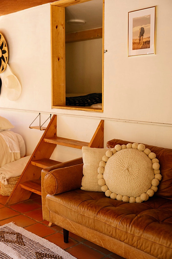 Classica Pom Pom Cushion #1 Large | Natural