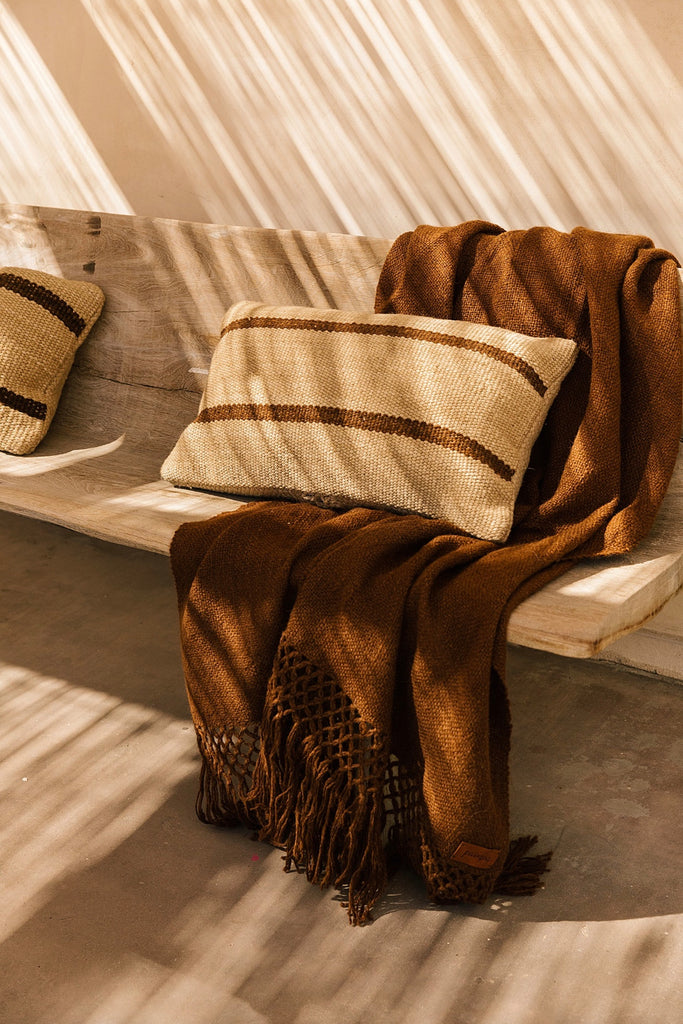 Tomasa Lumbar Cushion | Sand & Rust