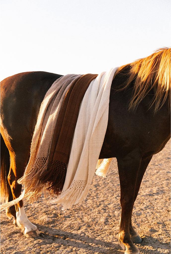 Puna Llama Throw | Tobacco