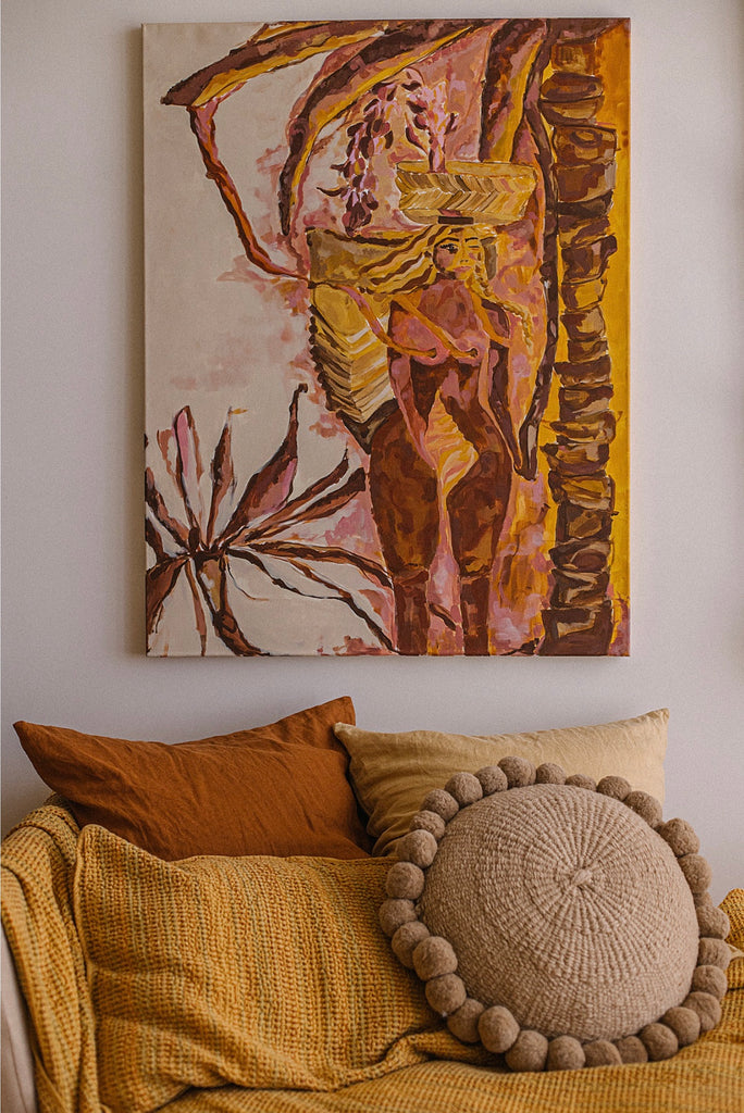 Classica Pom Pom Cushion #1 Large | Sand