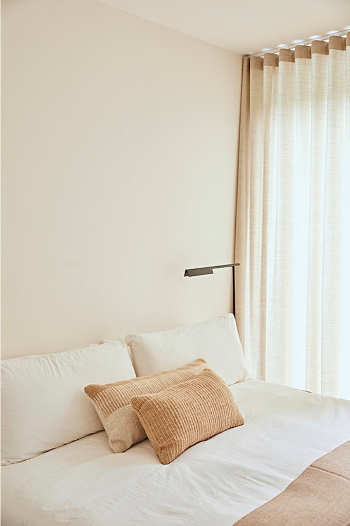 Paloma XL Lumbar Cushion | Natural White & Sand