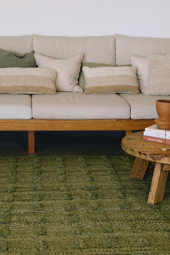 Paloma Lumbar Cushion | Natural White & Sand