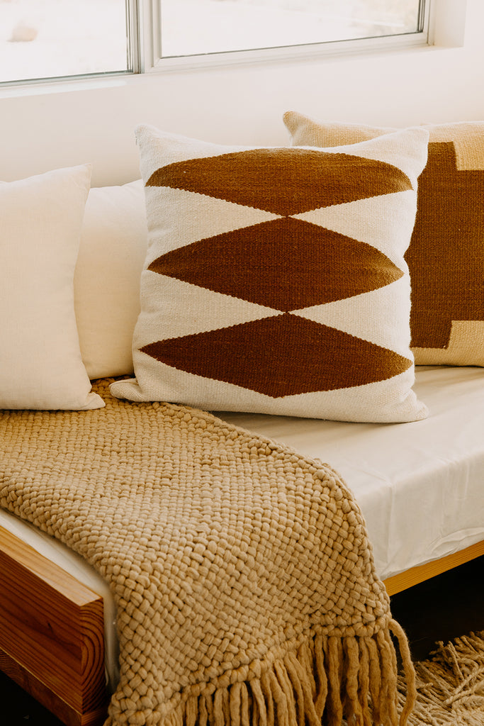 Southwest Cushion #2 | Natural & Chestnut