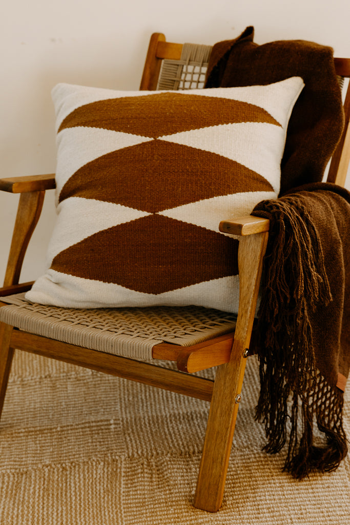 Southwest Cushion #2 | Natural & Chestnut