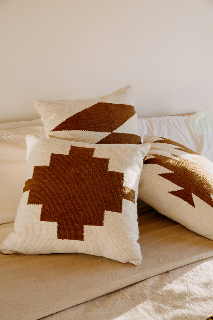 Southwest Cushion #1 | Natural & Chestnut