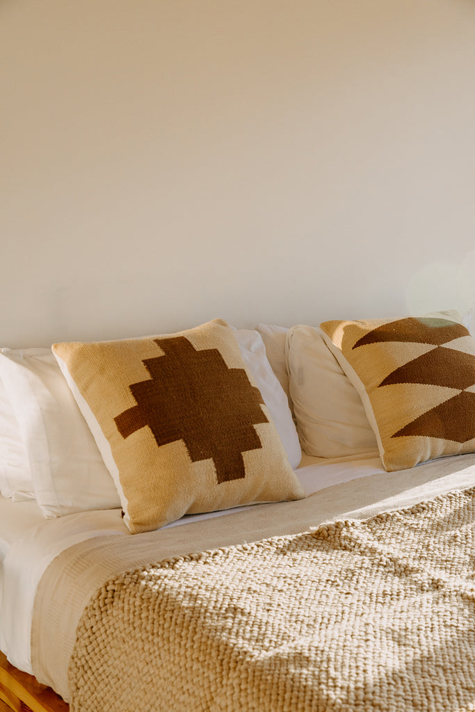 Southwest Cushion #1 | Straw & Chestnut