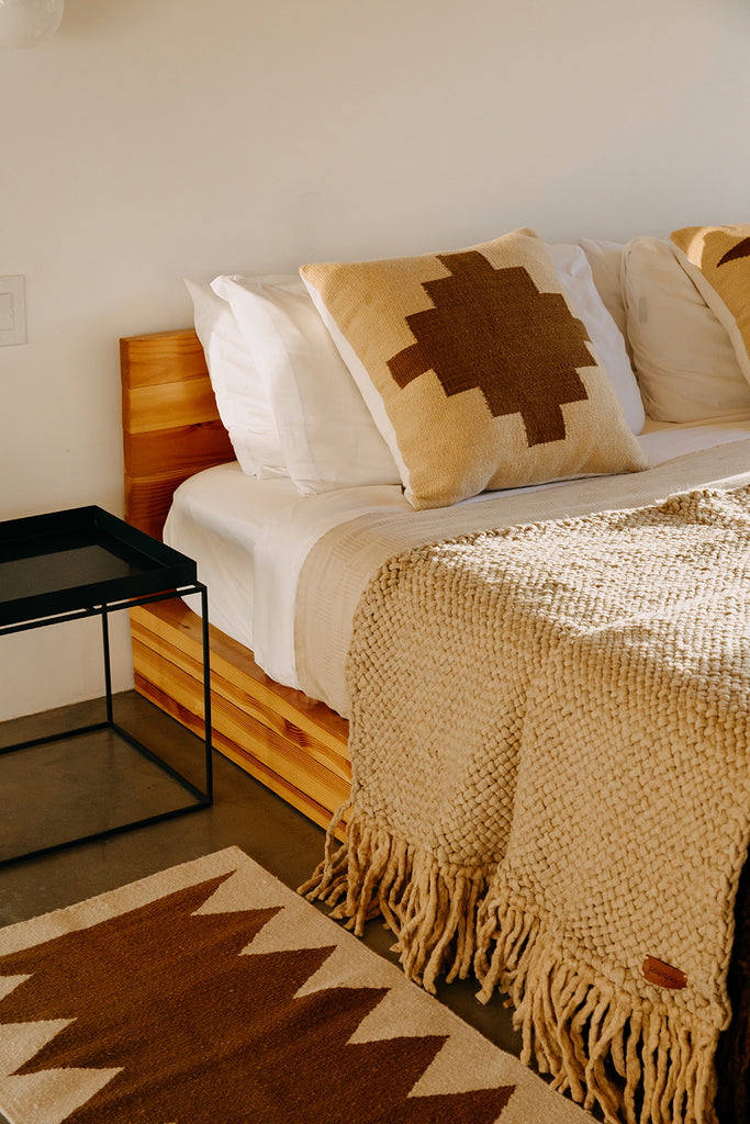 Southwest Cushion #1 | Straw & Chestnut