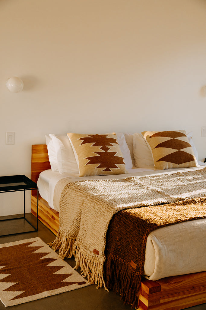 Southwest Cushion #3 | Straw, Natural & Chestnut