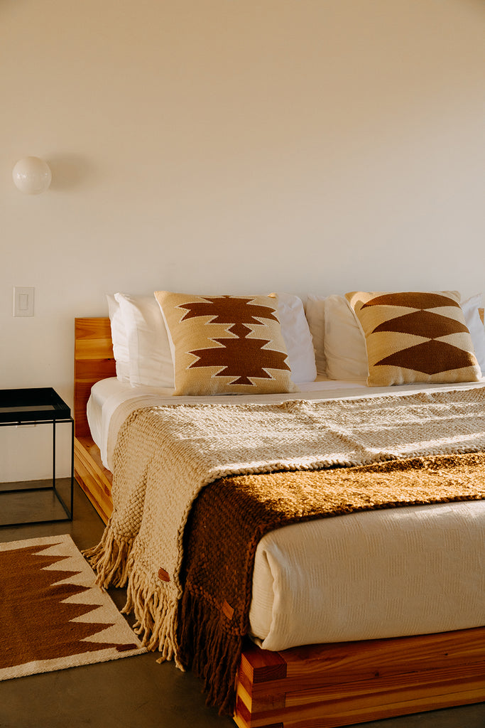 Southwest Cushion #2 | Straw & Chestnut