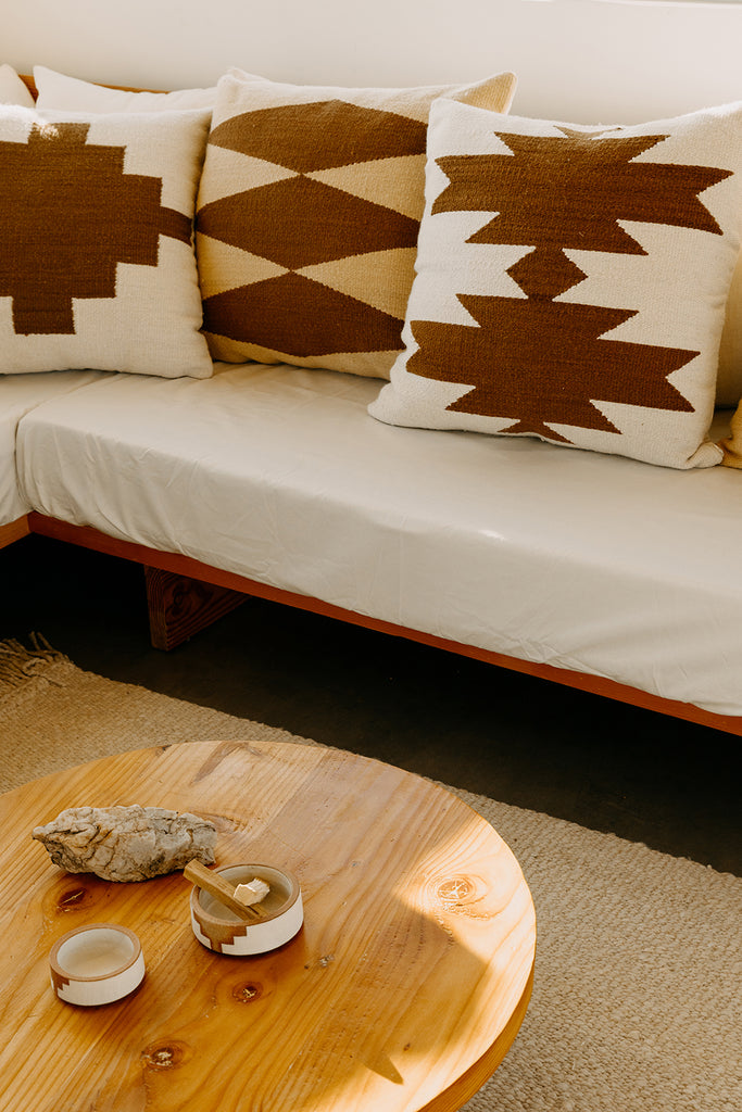 Southwest Cushion #3 | Natural & Chestnut