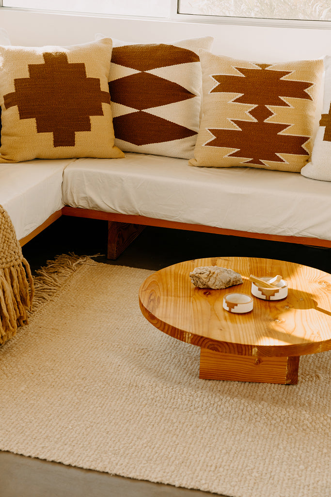 Southwest Cushion #3 | Straw, Natural & Chestnut