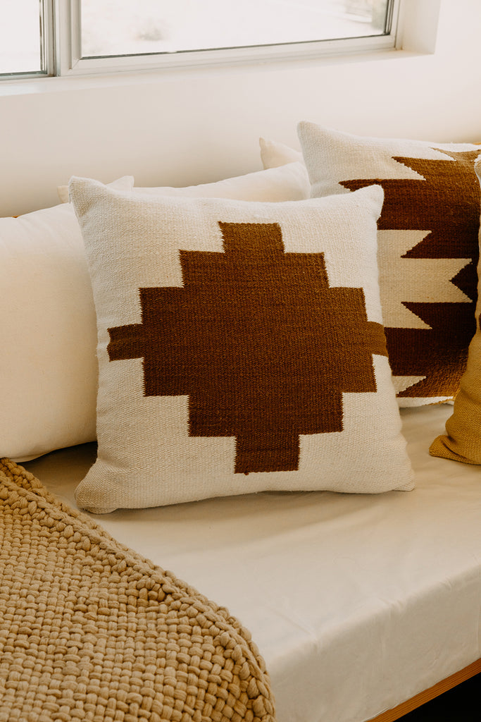 Southwest Cushion #1 | Natural & Chestnut