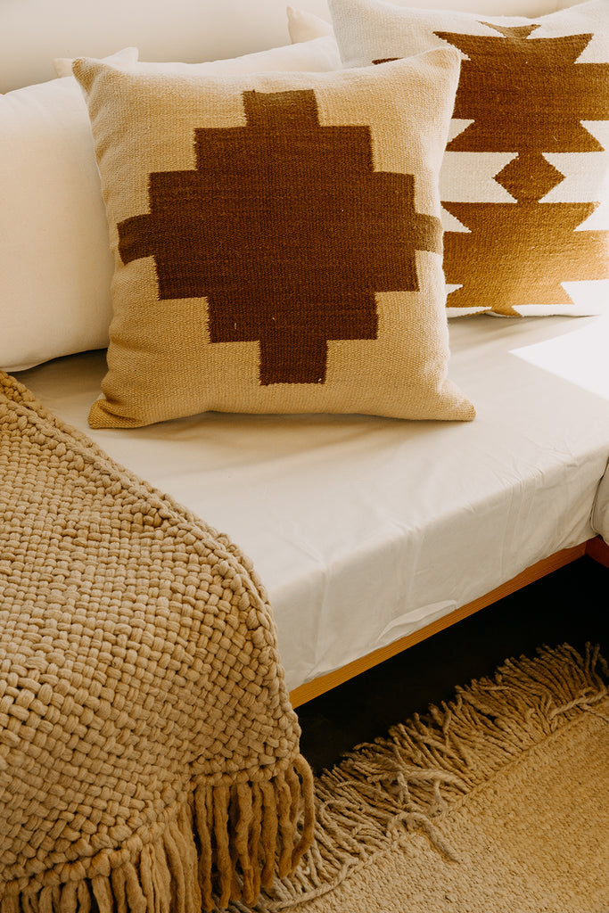 Southwest Cushion #1 | Straw & Chestnut