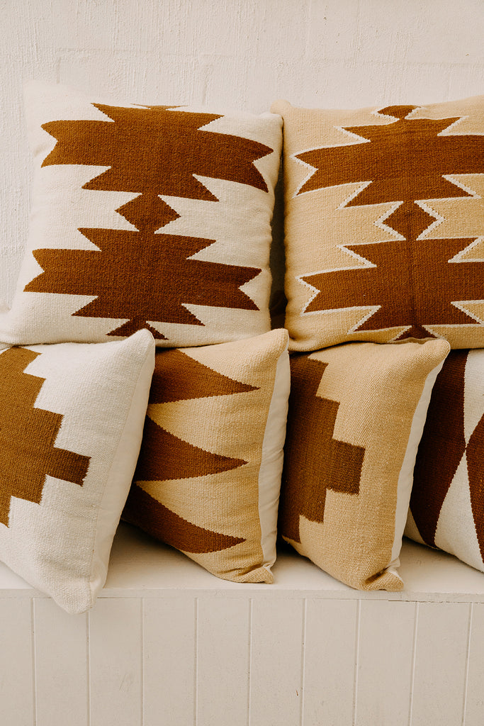 Southwest Cushion #3 | Natural & Chestnut