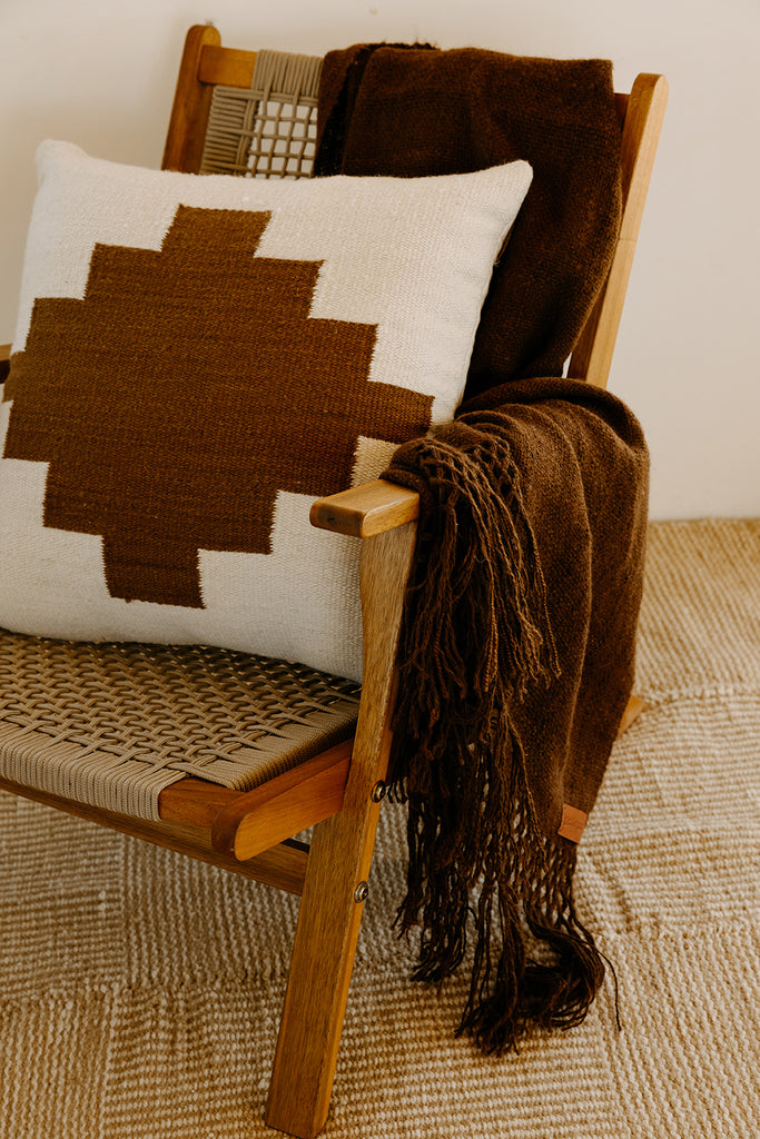 Southwest Cushion #1 | Natural & Chestnut