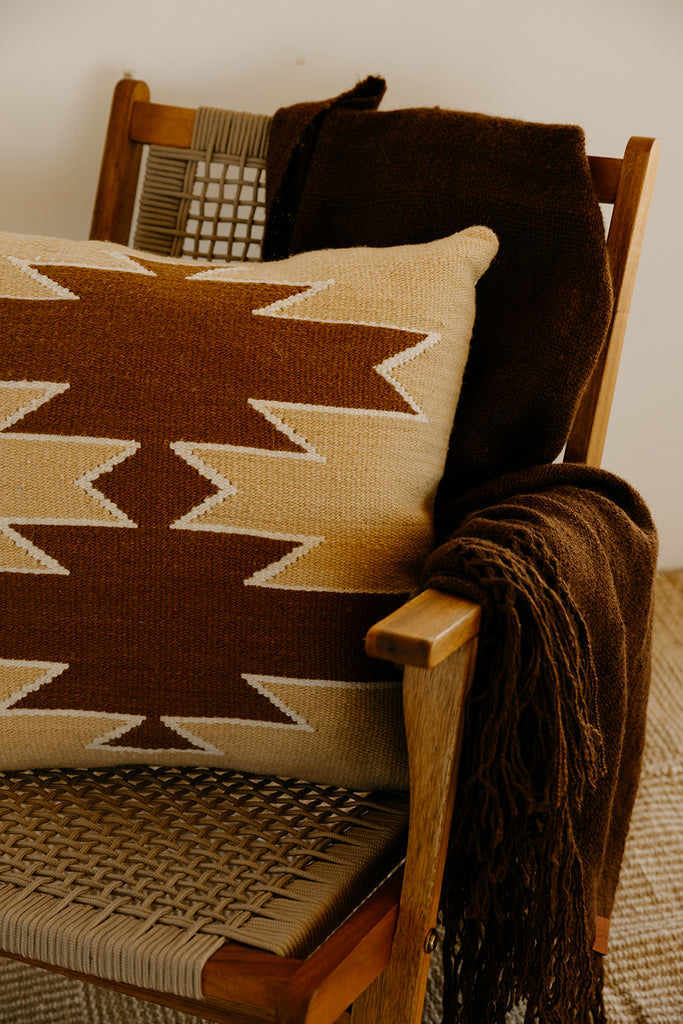 Southwest Cushion #3 | Straw, Natural & Chestnut