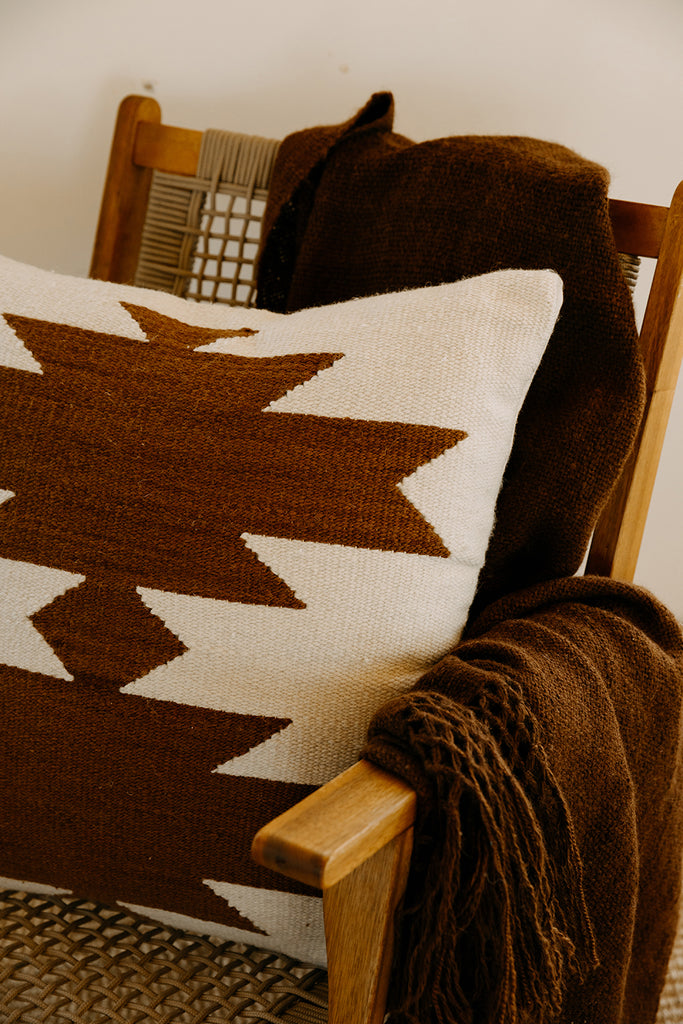 Southwest Cushion #3 | Natural & Chestnut