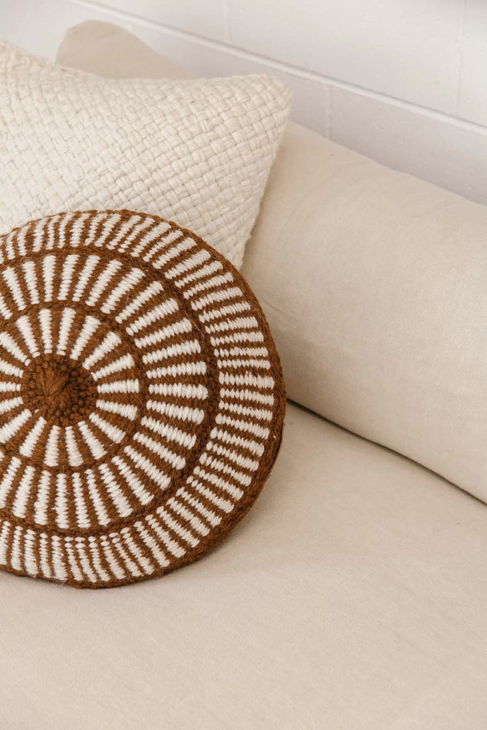 Sierra Cushion | Rust & Natural