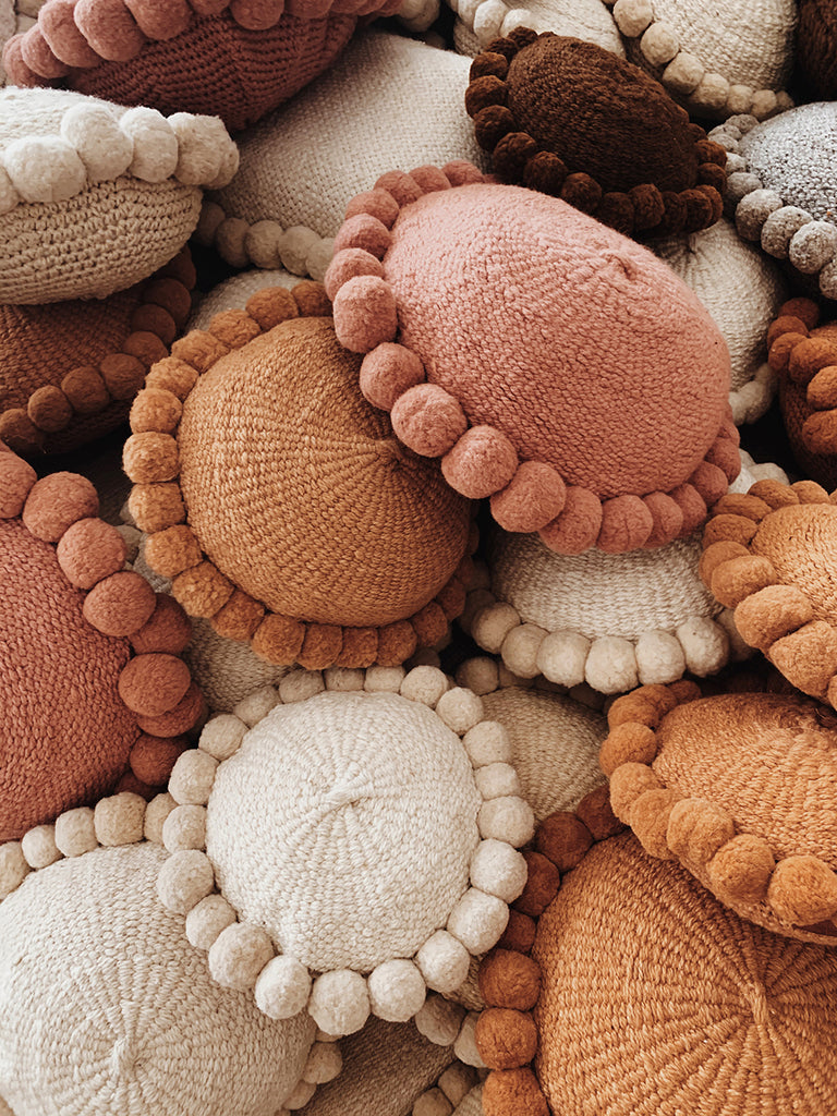 Classica Pom Pom Cushion #1 Large | Sand