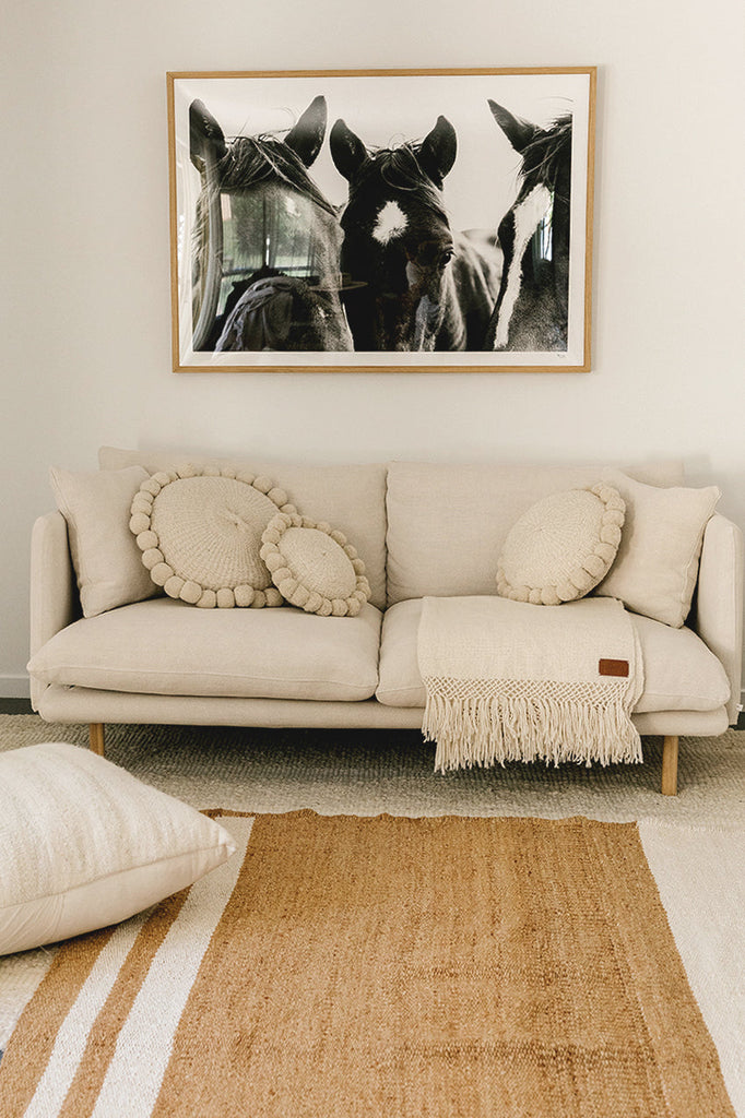 Classica Pom Pom Cushion #1 Medium | Natural