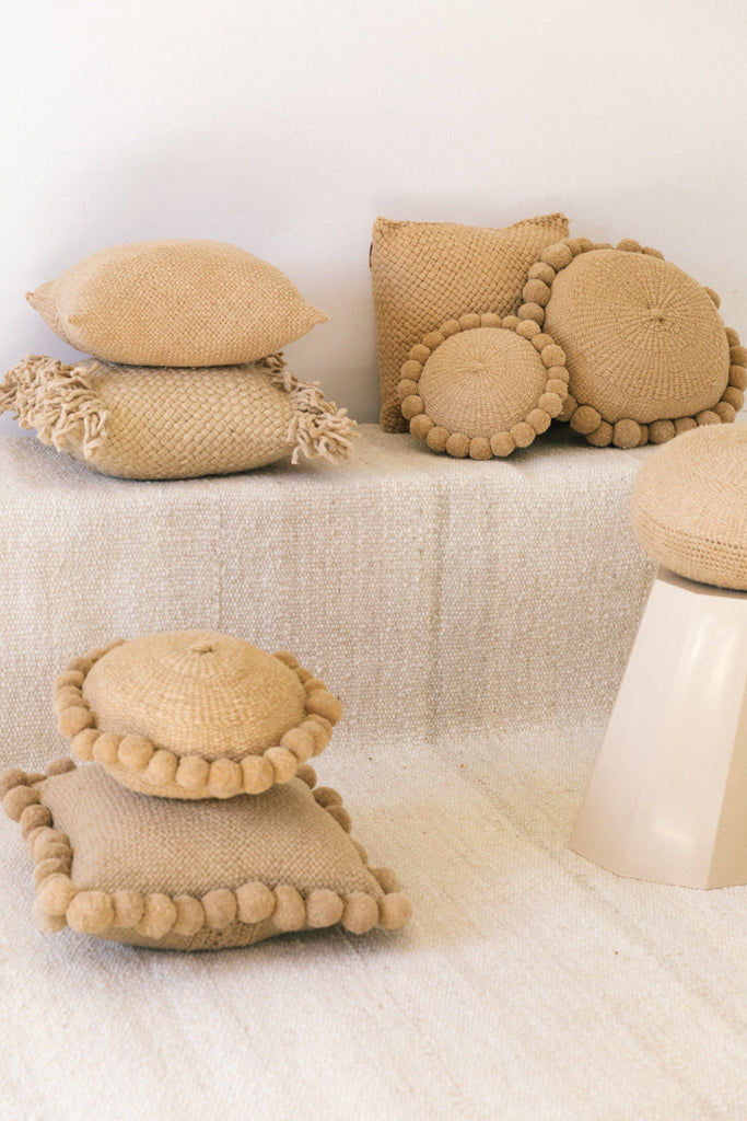 Classica Pom Pom Cushion #1 Mini | Sand