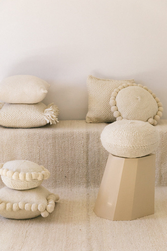 Classica Pom Pom Cushion #1 Mini | Natural