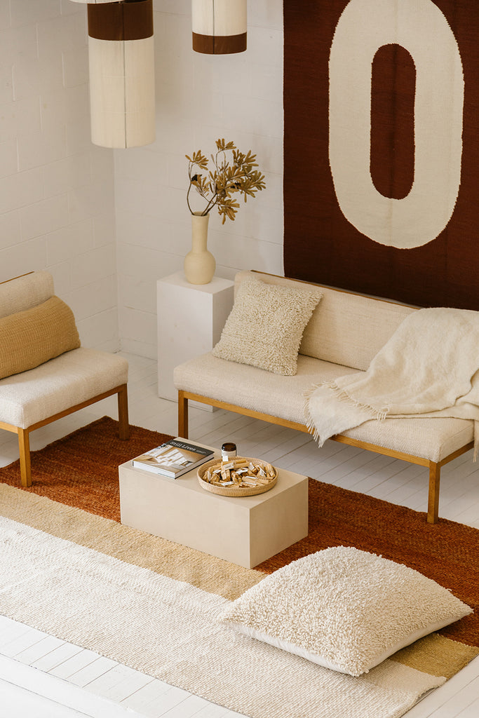 Rust Camel Rug Danna | Rust & Camel & Natural – Pampa - US
