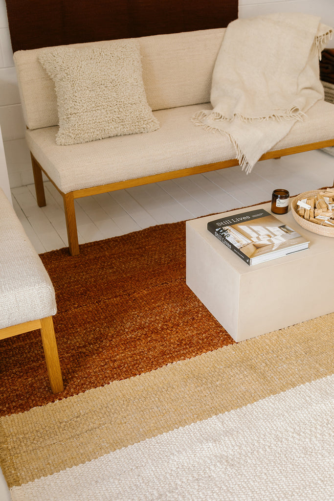 Rust Camel Rug Danna | Rust & Camel & Natural – Pampa - US