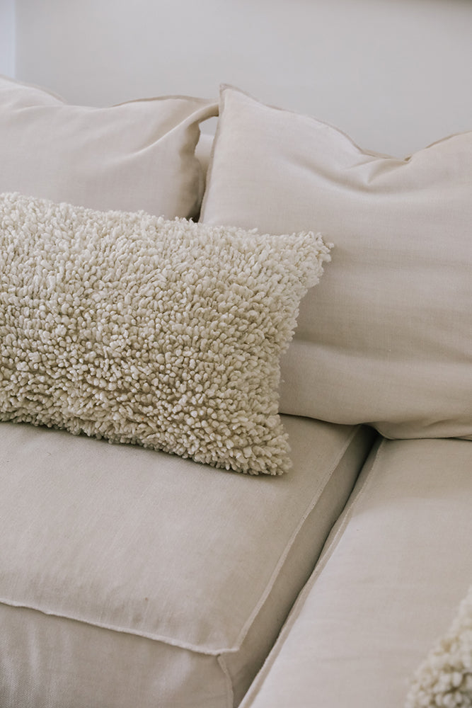 Textural Lumbar Cushion | Natural