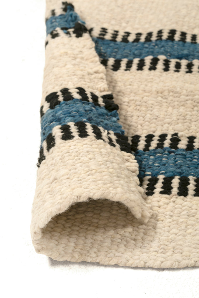Mini Vera | Natural White, Black & Sea Blue