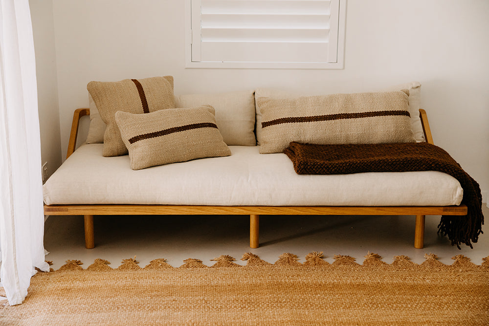 Lola XL Lumbar Cushion | Sand & Rust