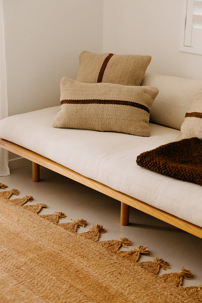 Danna Lumbar Cushion | Sand & Rust