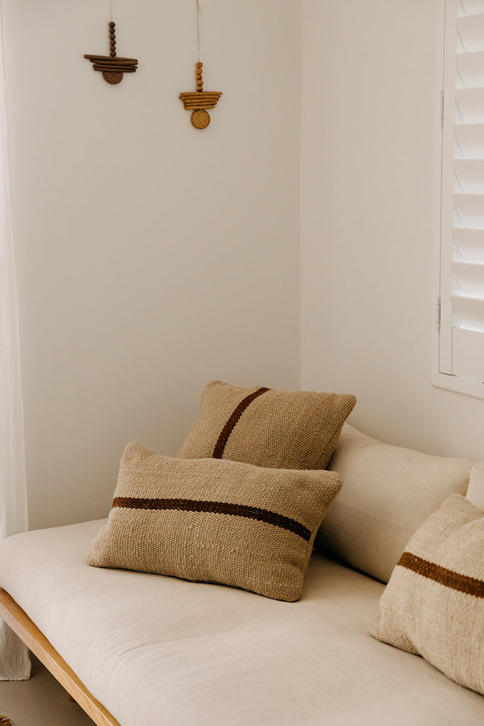 Danna Lumbar Cushion | Sand & Rust