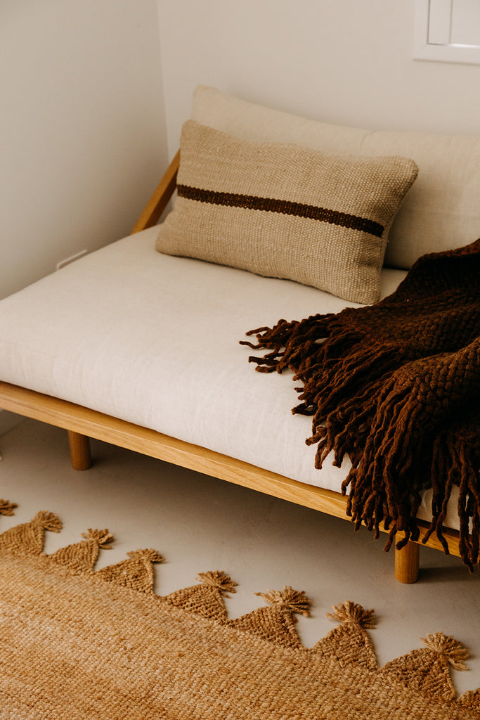 Danna Lumbar Cushion | Sand & Rust