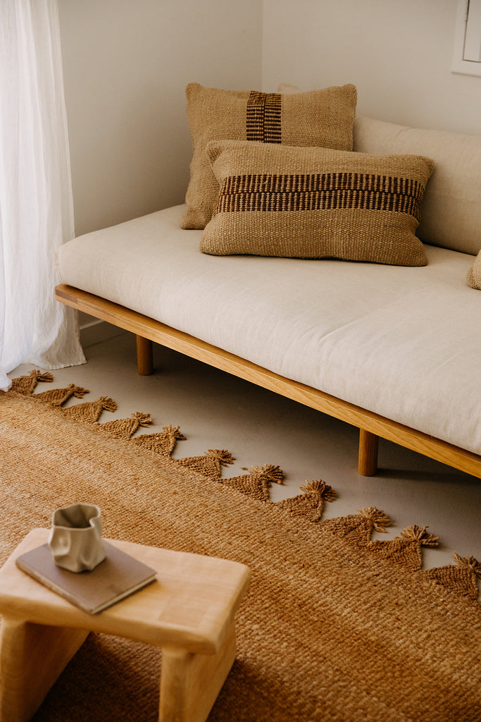 Rosana Lumbar Cushion | Sand & Rust