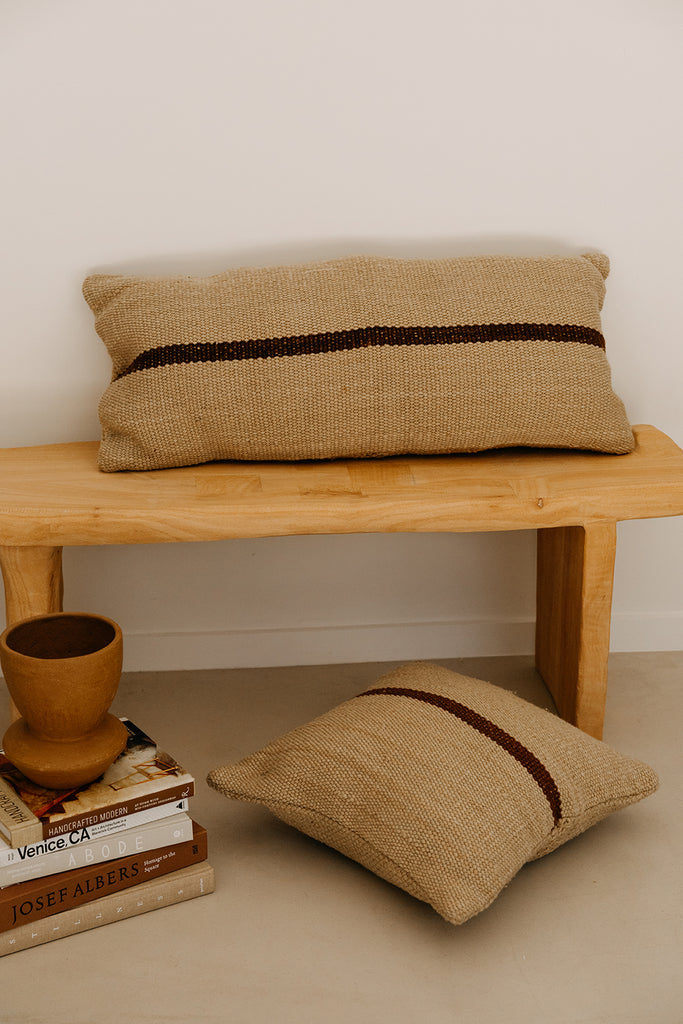 Danna Lumbar Cushion | Sand & Rust