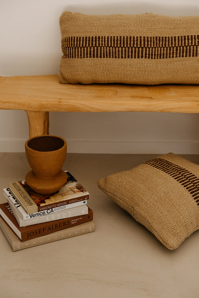 Rosana XL Lumbar Cushion | Sand & Rust