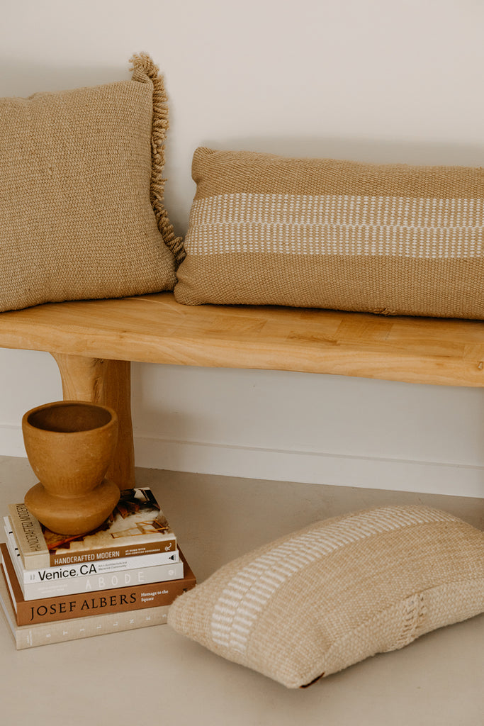 Rosana Cushion | Sand & Natural
