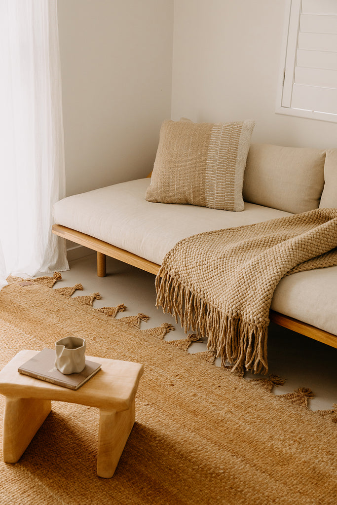 Maria Cushion | Sand & Natural