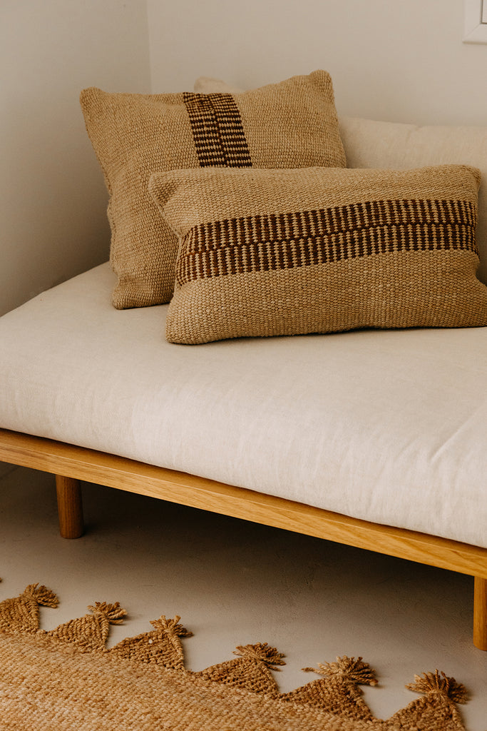 Rosana Lumbar Cushion | Sand & Rust