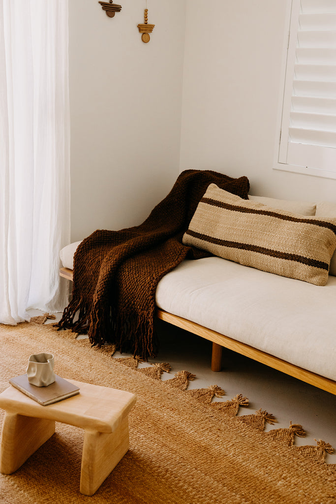 Tomasa XL Lumbar Cushion | Sand & Rust