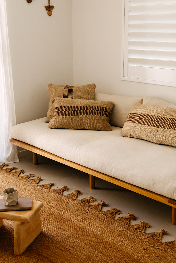 Rosana XL Lumbar Cushion | Sand & Rust