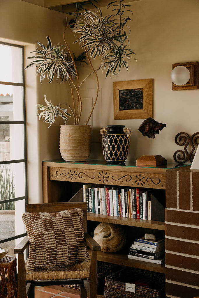 Lara Cushion | Rust & Sand