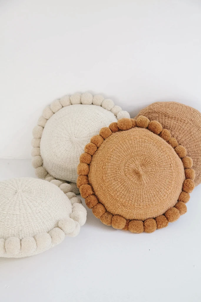 Classica Pom Pom Cushion #1 Large | Desert