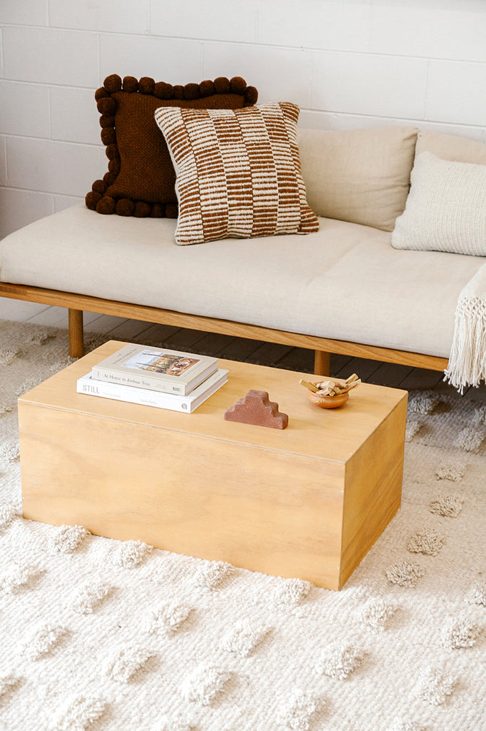 Lara Cushion | Rust & Natural