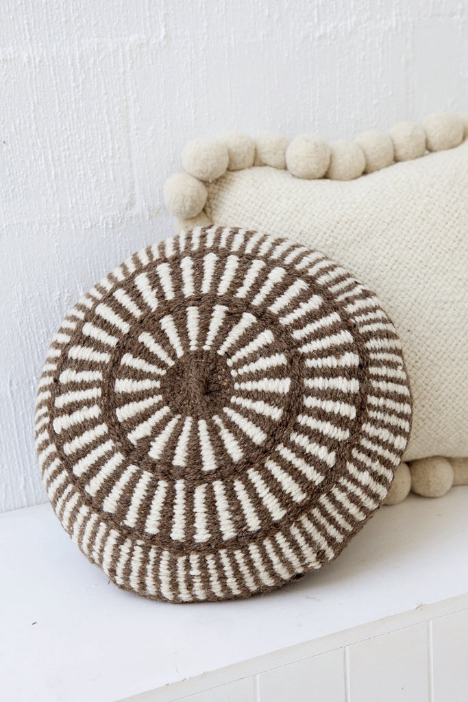 Sierra Cushion  | Walnut & Natural
