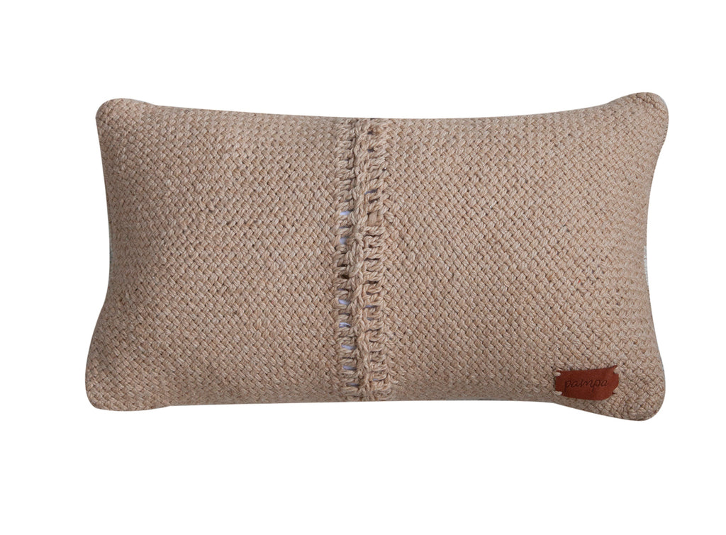Rosana Lumbar Cushion | Sand & Black